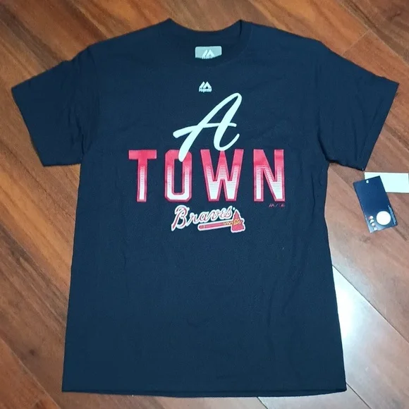 Atlanta Braves MLB Genuine Merchandise Majestic Navy Tee FL6334 196417691747 - Picture 1 of 10